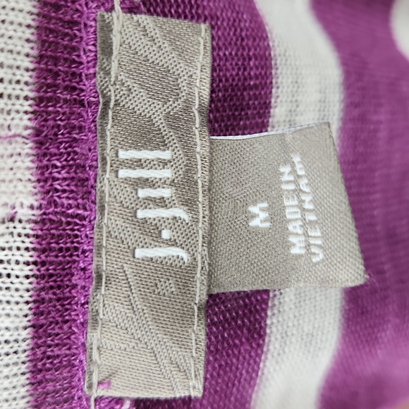 J. JILL Linen Waterfall Cardigan - Picture 8 of 9